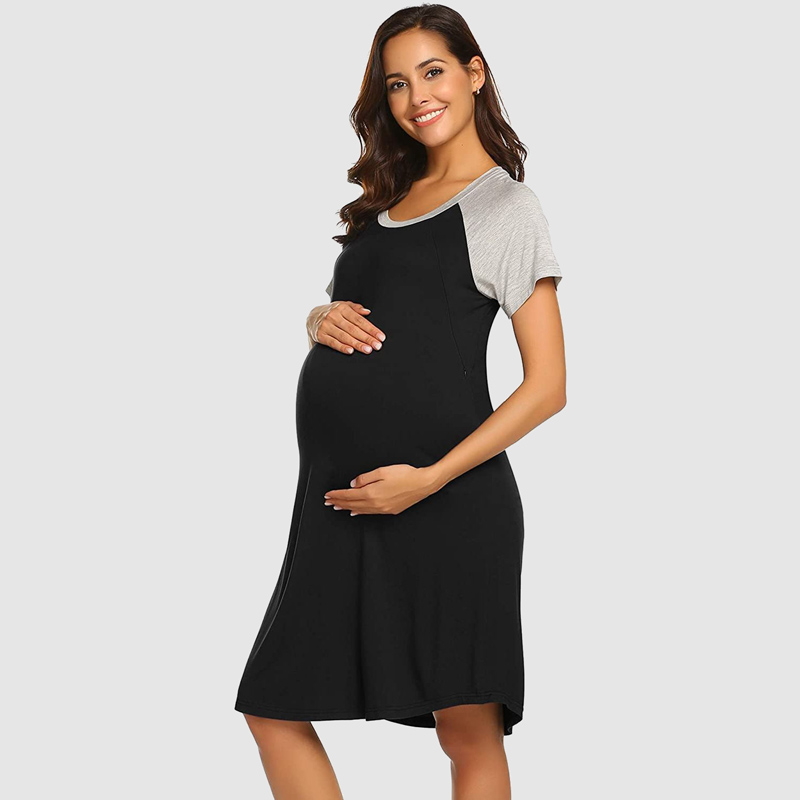 Breastfeeding Pregnant Women Casual Dresses Rayon Fabric